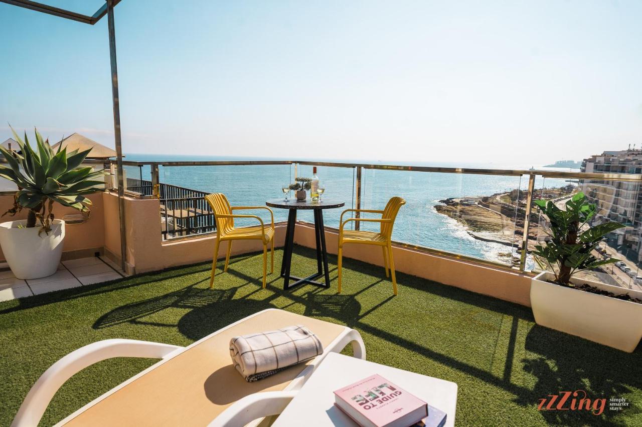 Appartement Gorgeous Seaviews From A Stunning Sliema Studio Extérieur photo